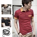 JERRY - Contrast-Trim Polo Shirt