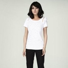 O.SA - Frilled-Shoulder Rhinestone Top