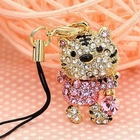 Miss Girl - Rhinestone Tiger Mobile Strap