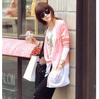REDOPIN - Color-Block Knit Cardigan
