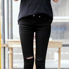 Eva Fashion - Distressed Skinny Jeans Eva Fashion - Distressed Skinny Jeans