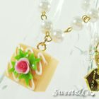Sweet & Co. - Sweet Orange Rose Chocolate Pearl Necklace