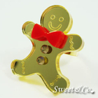 Sweet & Co. - Sweet Mirror Gold Gingerbread Swarovski Crystal Gold Ring