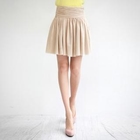 Orange Style - Tulle Overlay A-Line Skirt
