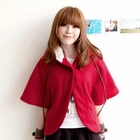 Tokyo Fashion - Single-Buttoned Hooded Cape Jacket