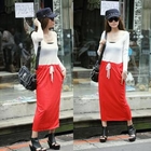 PUFFY - Scoopneck Panel Maxi Dress