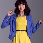 Ando Store - Stand-Collar Ruffle-Layered Jacket