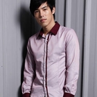 MR.PARK - Contrast-Trim Pinstriped Shirt