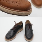 TOPGUYS - Genuine Leather Wing-Tip Oxfords