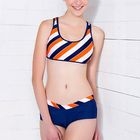 NEWS - Printed Top & Plain Banded Boyleg Pant