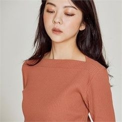 MAGJAY - Boatneck Ribbed Top MAGJAY - Boatneck Ribbed Top