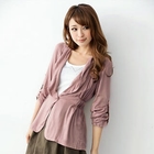 OrangeBear - Single-Button Shirred Jacket