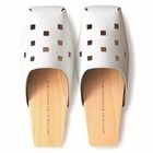 Mizutori - Square - Toed Wooden Sandals