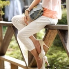 Tokyo Fashion - Ruched-Side Cropped Pants