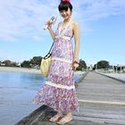 59 Seconds - Crochet-Trim Maxi Dress