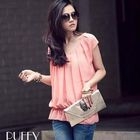 PUFFY - V-Neck Chiffon Top