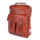 Belivus - Faux-Leather Buckled Backpack