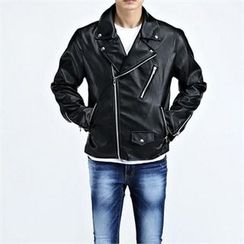 THE COVER - Faux-Leather Biker Jacket THE COVER - Faux-Leather Biker Jacket