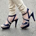 REDOPIN - Faux-Snake Skin Sandals