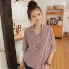 CLICK - Loose-Fit Striped Shirt