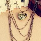 Cuteberry - Heart-Accent Multi-Chain Necklace