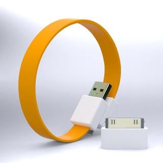 Mohzy Loop USB to Micro-USB Cable (Citrus Yellow) (With Adapter)