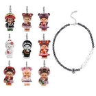 Atelier - MCC Black Baroque Pearl Short Necklace with MCC Monchhichi