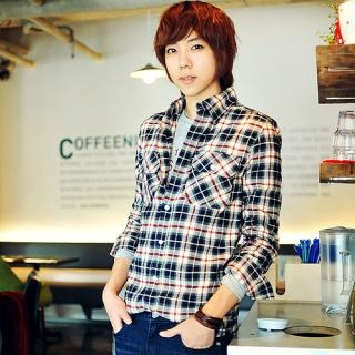 Pocket Accent Plaid Shirt