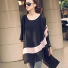 PUFFY - Color-Block Chiffon Top