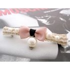 Fit-to-Kill - Little Bow With Pearl Hairpin - Pink