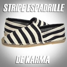 De Karma - Striped Herringbone Slip-Ons