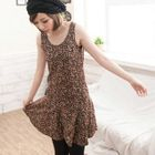 CatWorld - Patterned Godet Tank Dress
