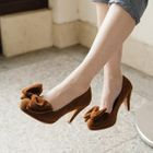 Ni-kiyo - Bow-Accent Platform Pumps