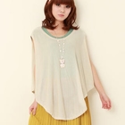 ZOO - Cut Away-Sleeve Cape Top