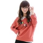 59 Seconds - Crochet Collar Cat Print Top