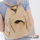 Fashion Lady - 2-Way Buckled Flap Backpack