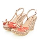 Grace Candy - Bow-Accent Wedges