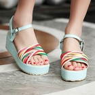 Grace Candy - Cross-Strap Platform Sandals