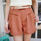 Tokyo Fashion - Pleated Shorts with Bow Belt