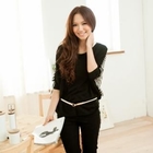 Dream Star - Striped-Back Dolman-Sleeve Knit Top