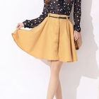 JK2 - Button-Front Skirt with Belt
