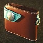 b3Labo - Snap Closure Leather Wallet