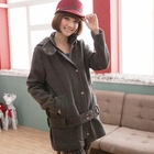 CatWorld - Belted Coat with Detachable Hood