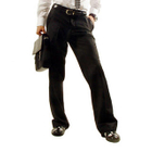 Purplow - Pocket Stitched Black Pants