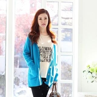 Wool Blend V-Neck Cardigan Wool Blend V-Neck Cardigan