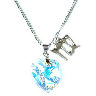 Sweet Virgo - Zodiac Sign Necklace with Swarovski Sparkling Crystal Heart
   
