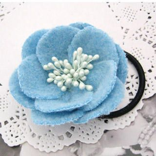 Camellia Hair Band -Light Blue