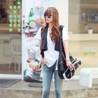 REDOPIN - Shawl Collar Sleeveless Jacket