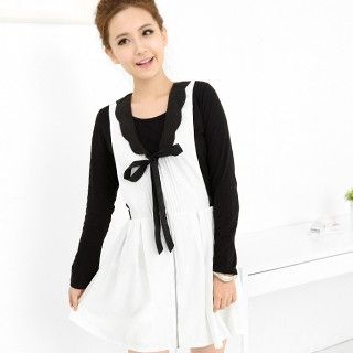 Scalloped Collar Jumper Dress Scalloped Collar Jumper Dress
