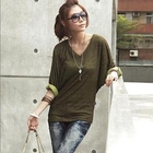 PUFFY - Dolman Sleeve V-Neck Top
